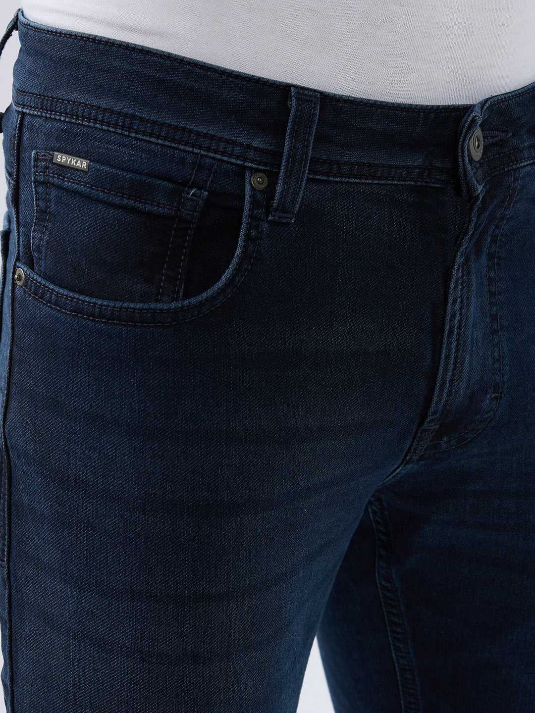 Men Rover Jeans Regular Fit Blue Mid Rise - Image 6