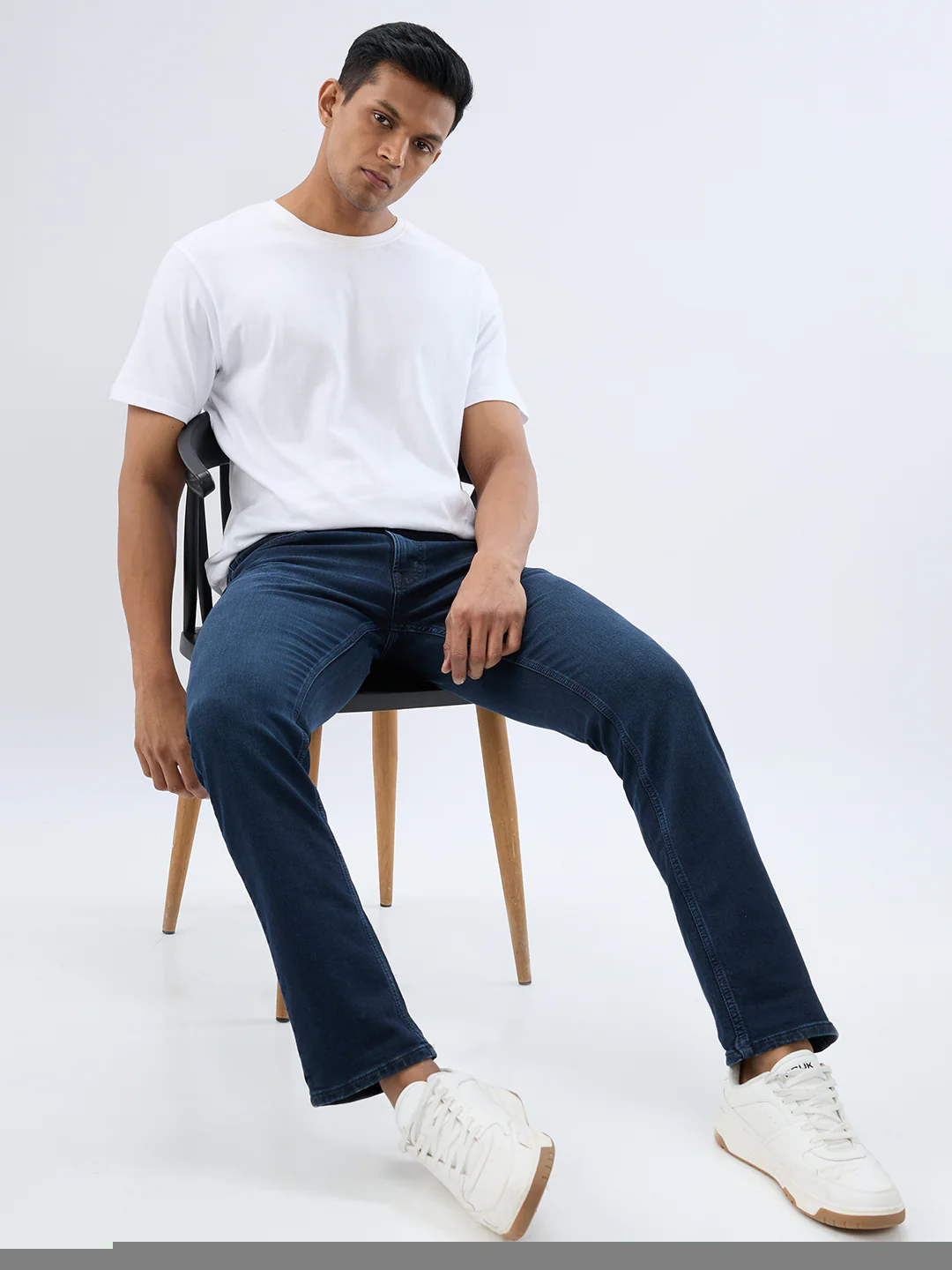 Men Rover Jeans Regular Fit Blue Mid Rise - Image 7