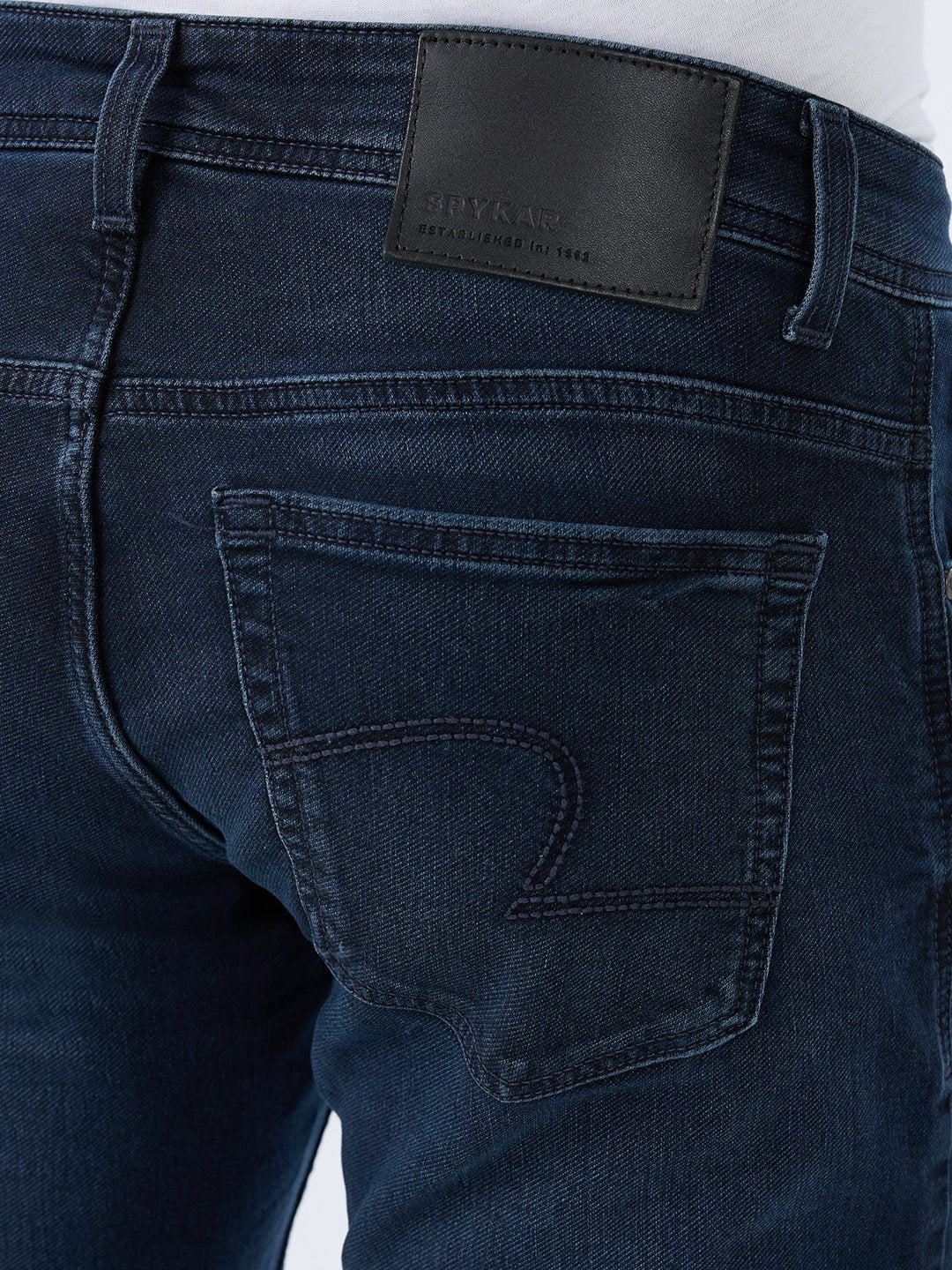 Men Rover Jeans Regular Fit Blue Mid Rise - Image 8