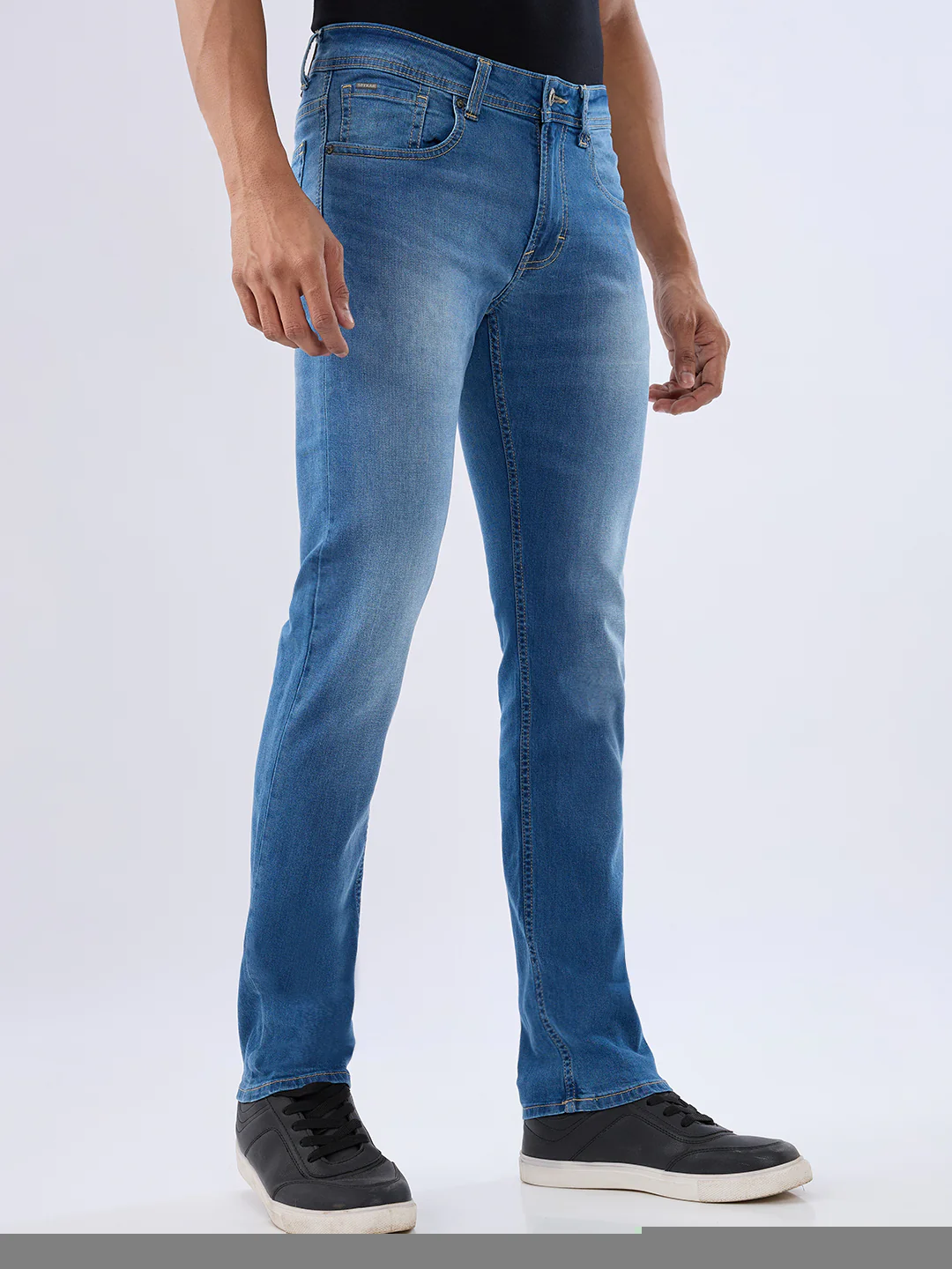 Men Rover Jeans Regular Fit Blue Mid Rise - Image 2