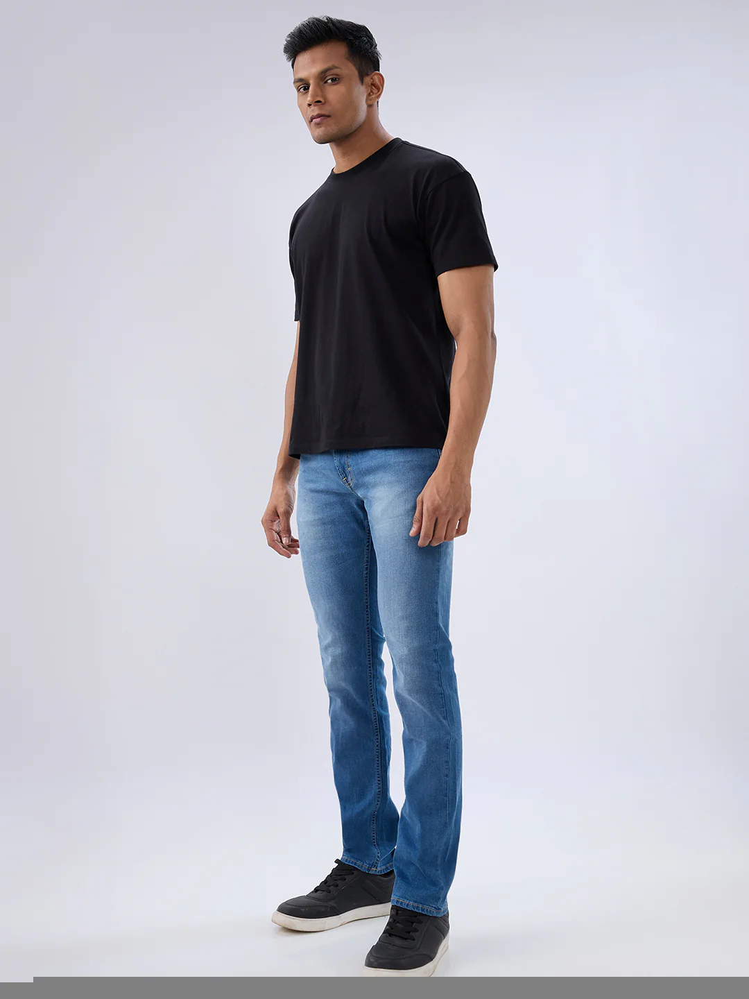 Men Rover Jeans Regular Fit Blue Mid Rise - Image 5