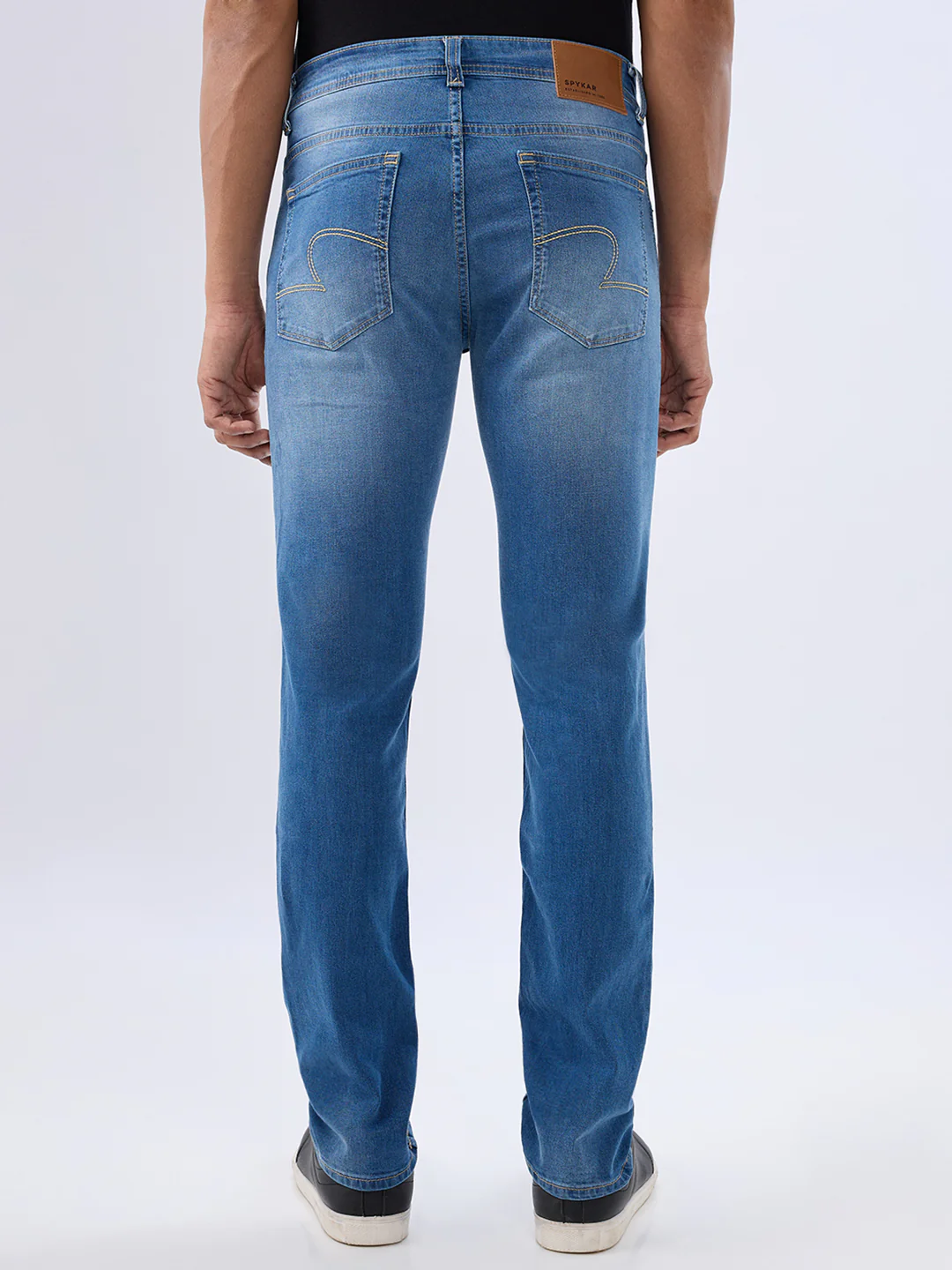 Men Rover Jeans Regular Fit Blue Mid Rise - Image 4