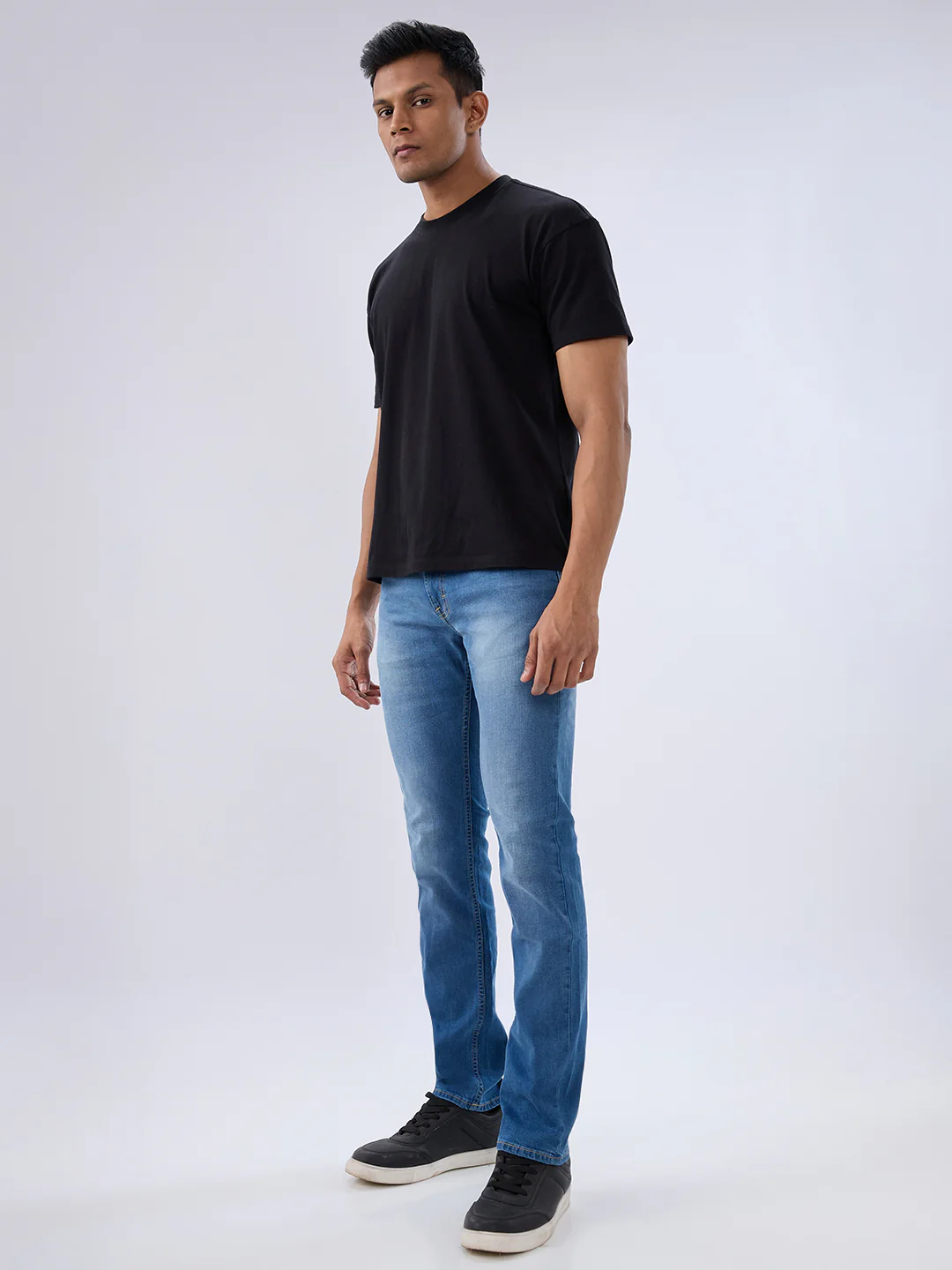 Men Rover Jeans Regular Fit Blue Mid Rise - Image 5