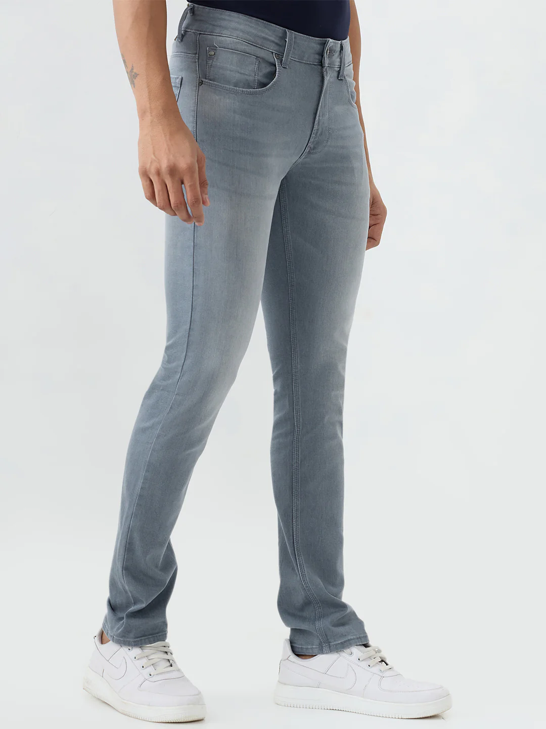 Men Rover Jeans Regular Fit Grey Mid Rise - Image 2