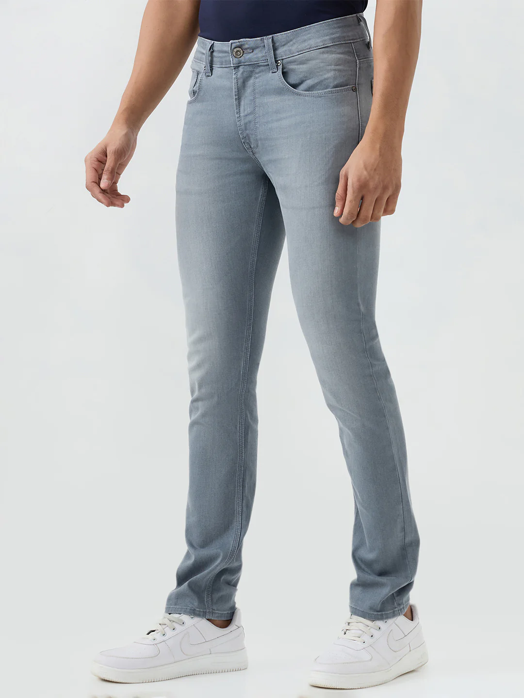 Men Rover Jeans Regular Fit Grey Mid Rise - Image 3