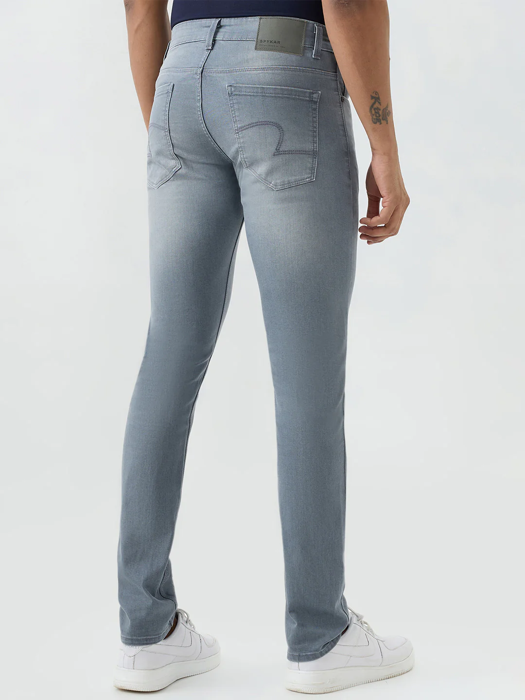 Men Rover Jeans Regular Fit Grey Mid Rise - Image 4
