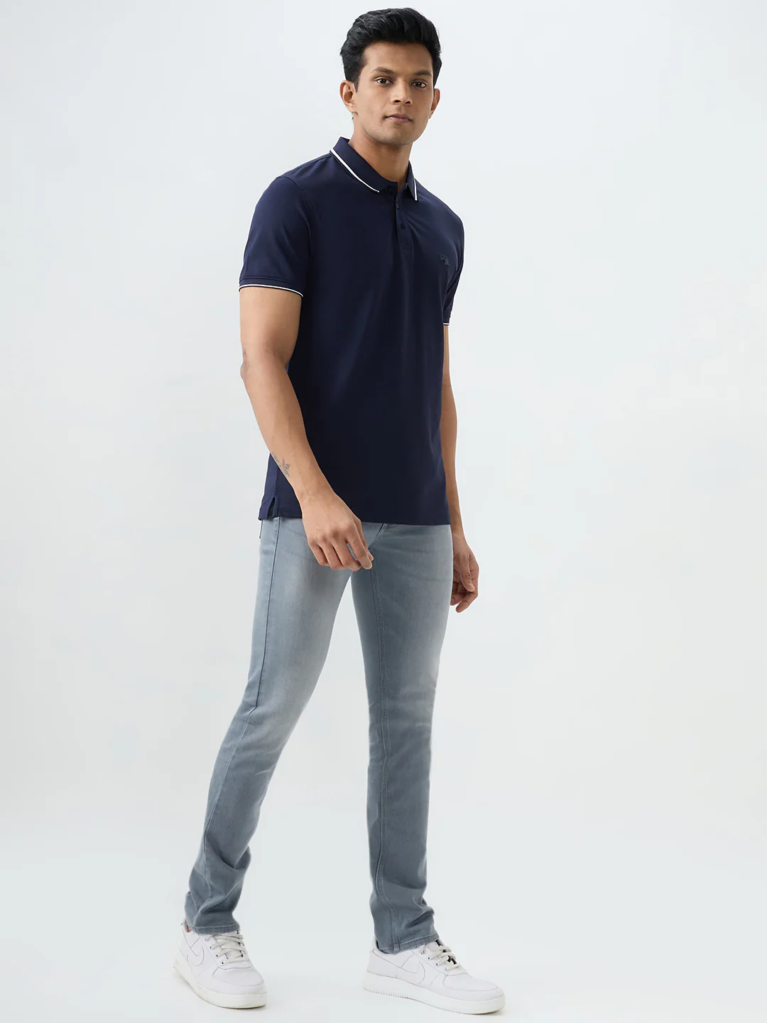 Men Rover Jeans Regular Fit Grey Mid Rise - Image 5