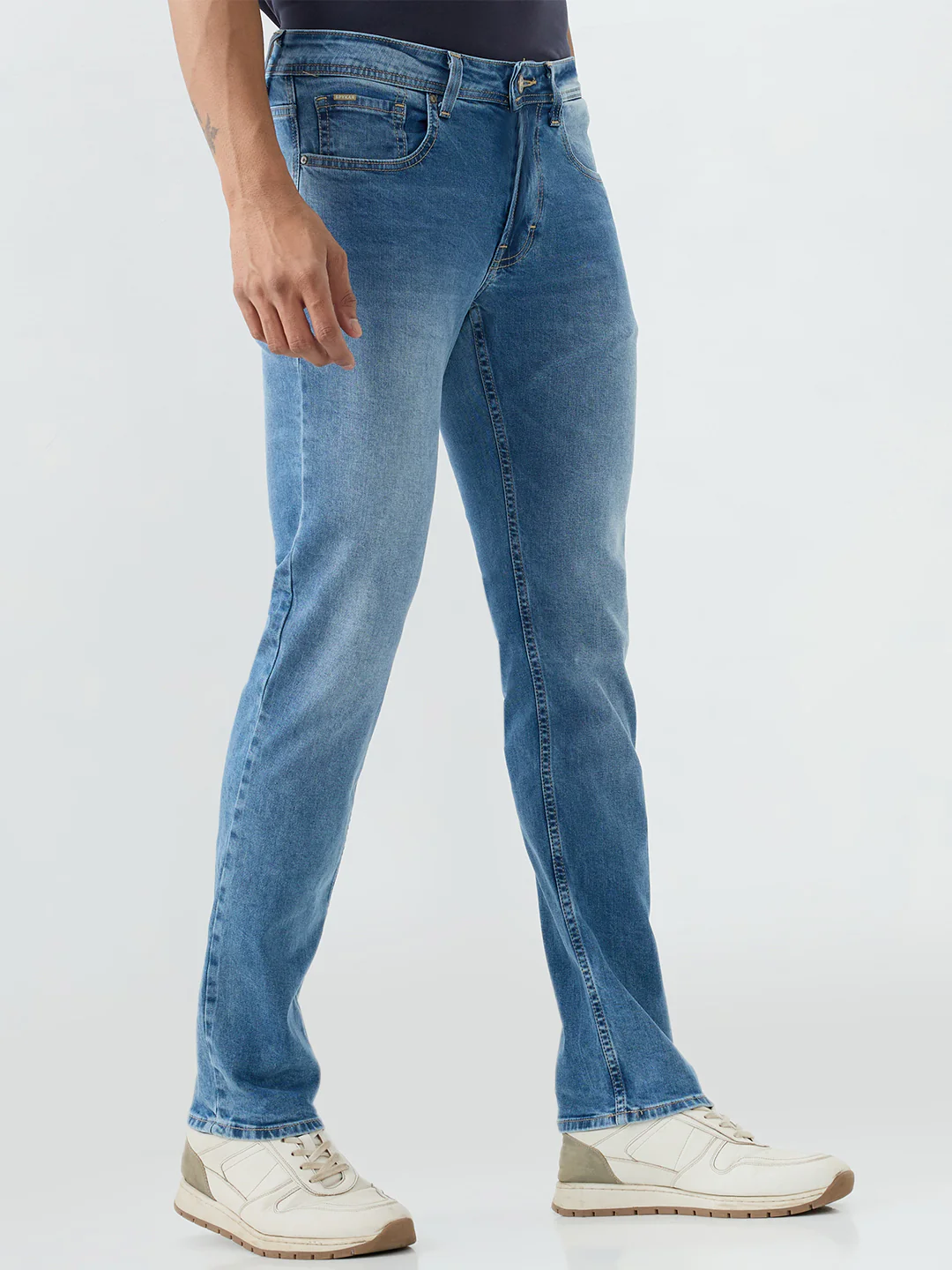 Men Rover Jeans Regular Fit Blue Mid Rise - Image 2