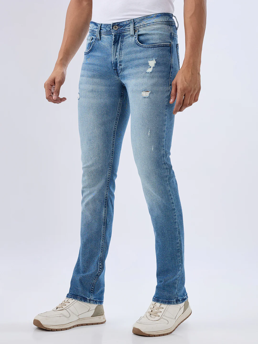 Men Rover Jeans Regular Fit Blue Mid Rise - Image 3