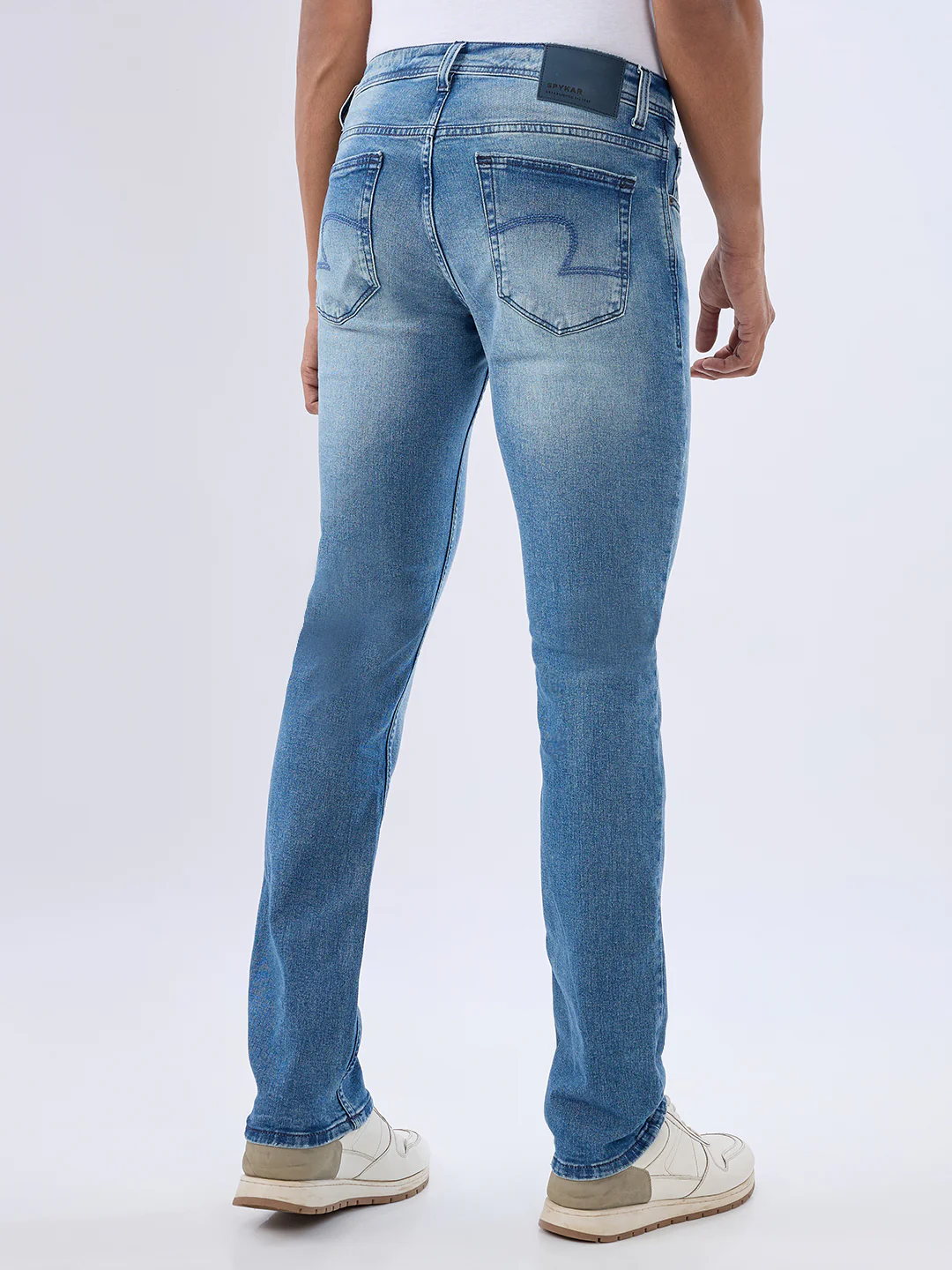 Men Rover Jeans Regular Fit Blue Mid Rise - Image 4