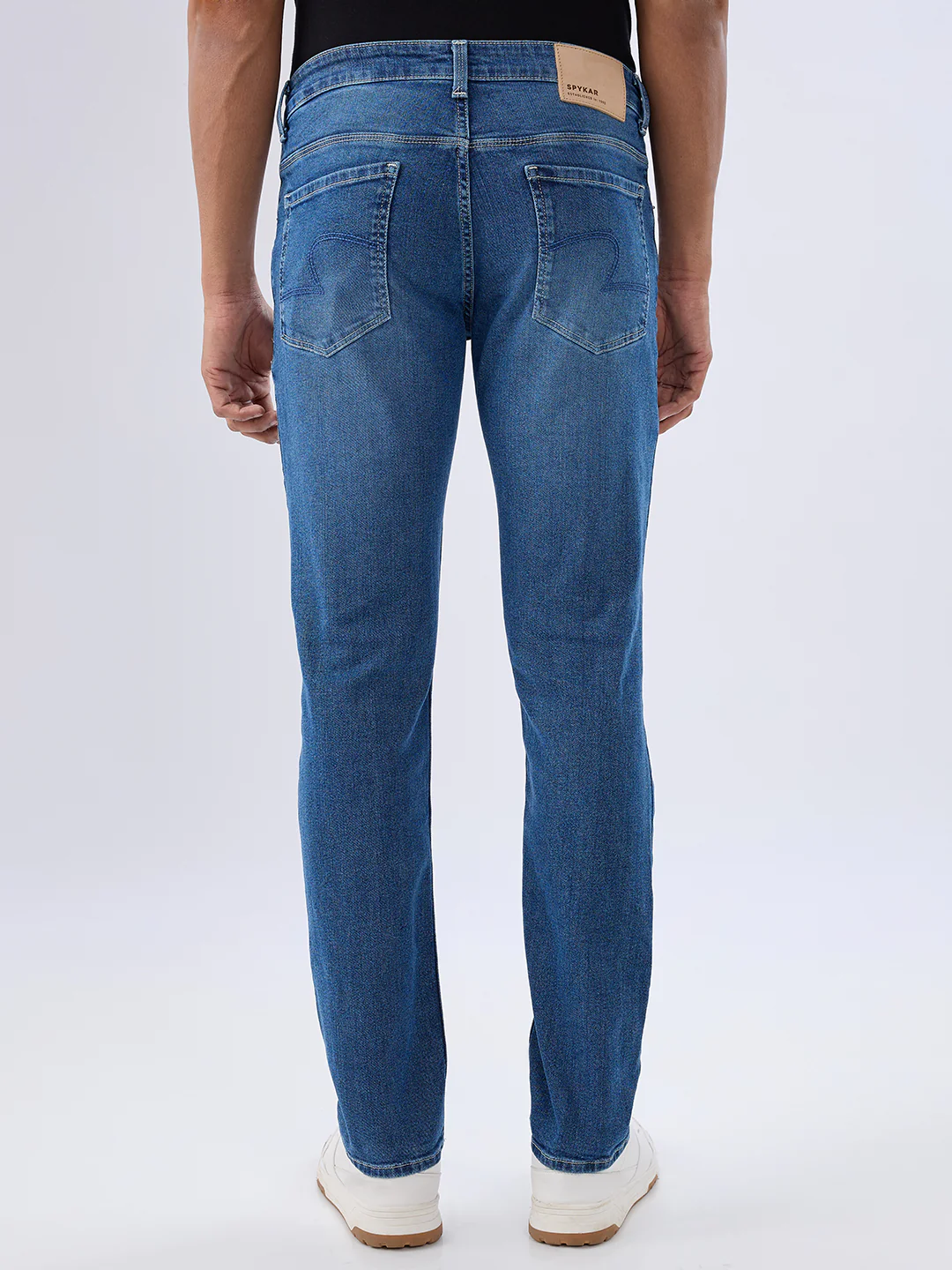 Men Rover Jeans Regular Fit Blue Mid Rise - Image 4