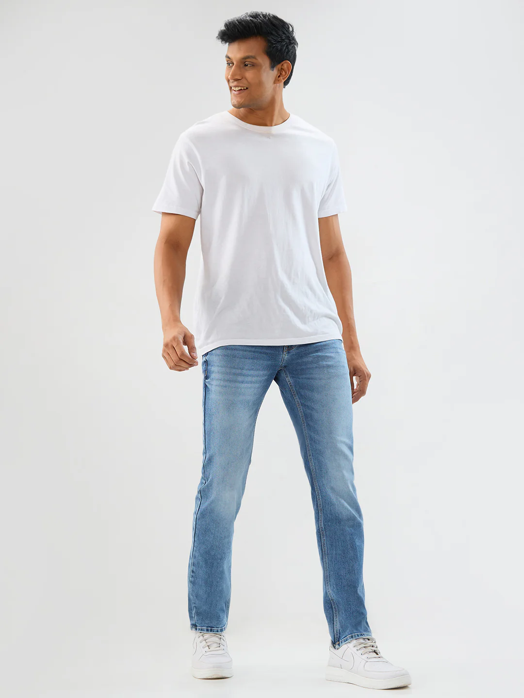 Men Rover Jeans Regular Fit Light Blue Mid Rise - Image 5