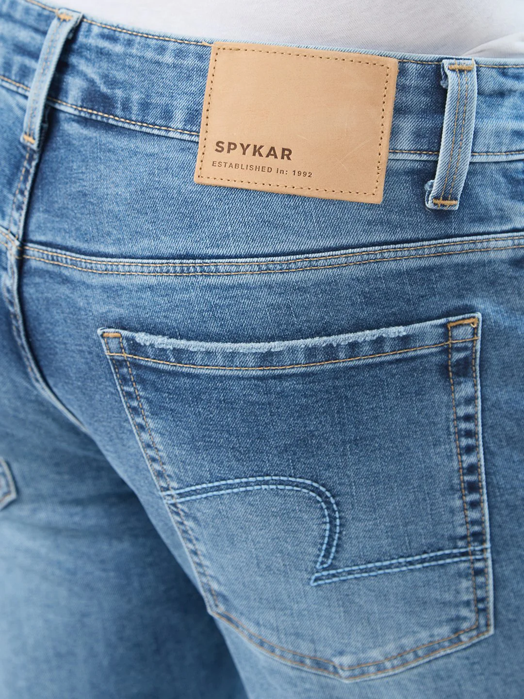 Men Rover Jeans Regular Fit Light Blue Mid Rise - Image 8
