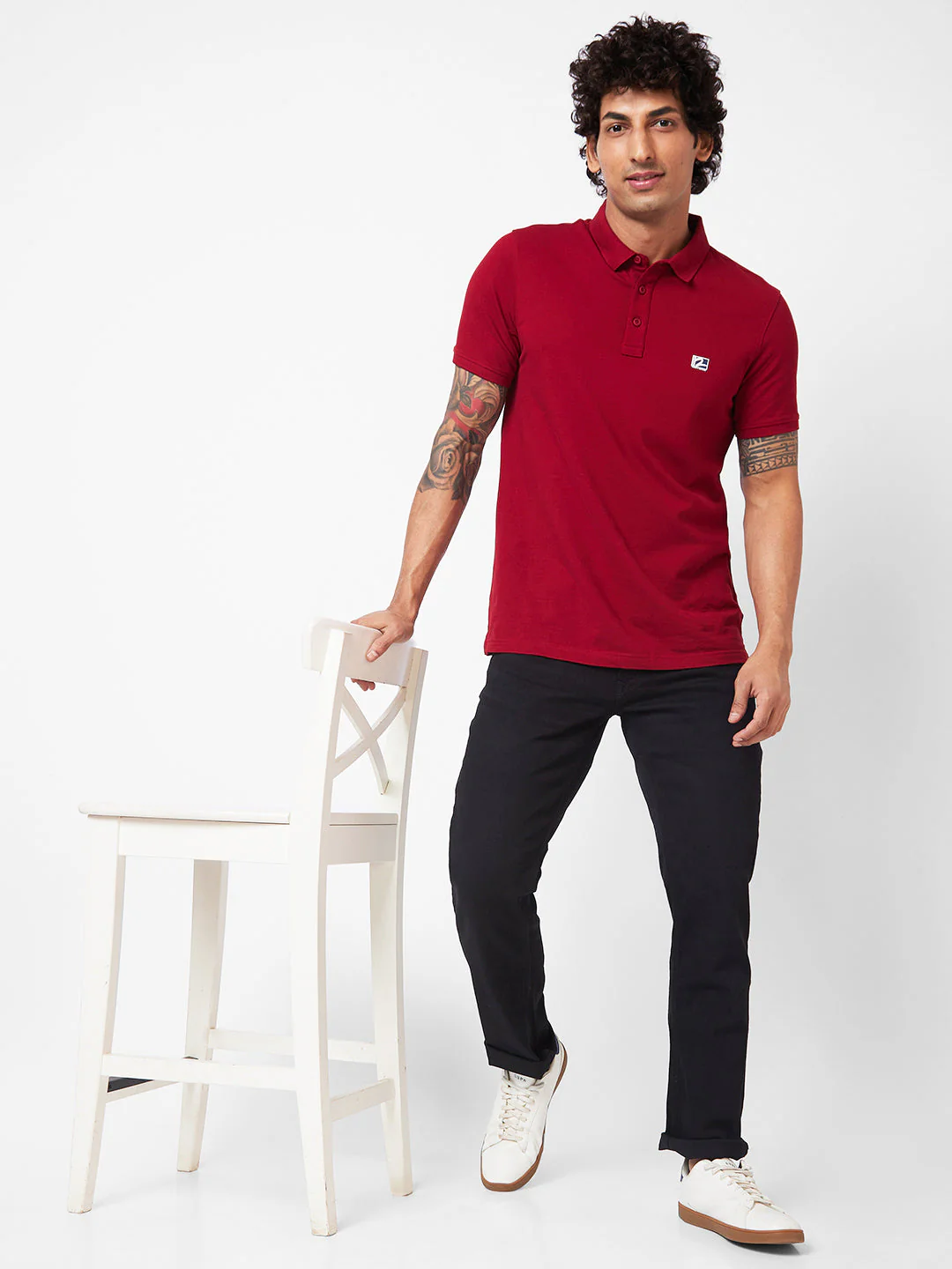 Men Rover Jeans Regular Fit Carbon Black Mid Rise - Image 6
