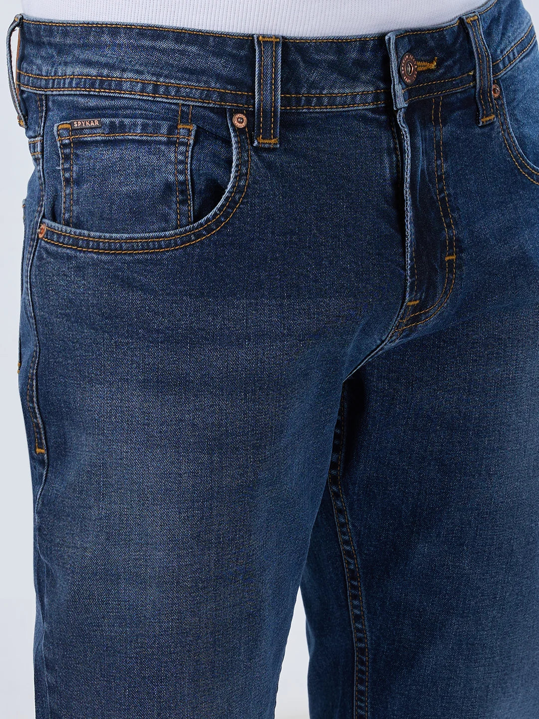 Men Nico Jeans Skinny Fit Dark Blue Low Rise - Image 4