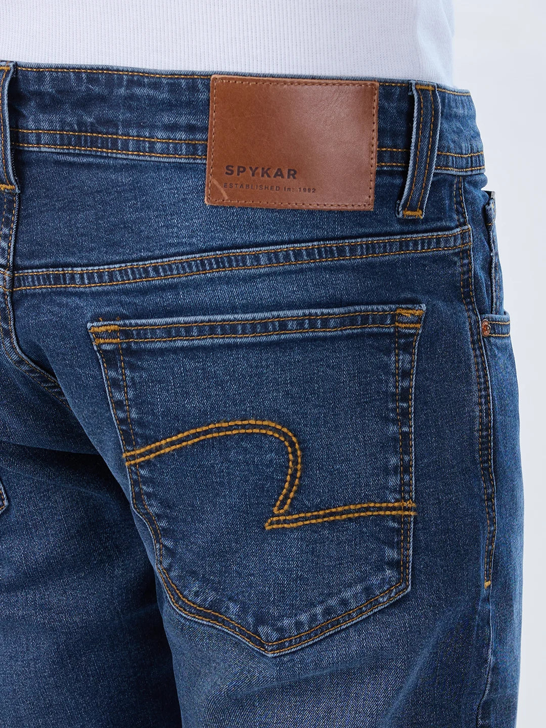 Men Nico Jeans Skinny Fit Dark Blue Low Rise - Image 7