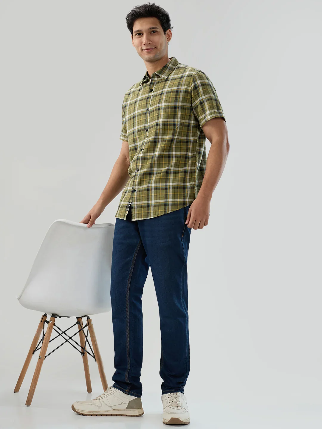 Men Nico Jeans Skinny Fit Dark Blue Low Rise - Image 7