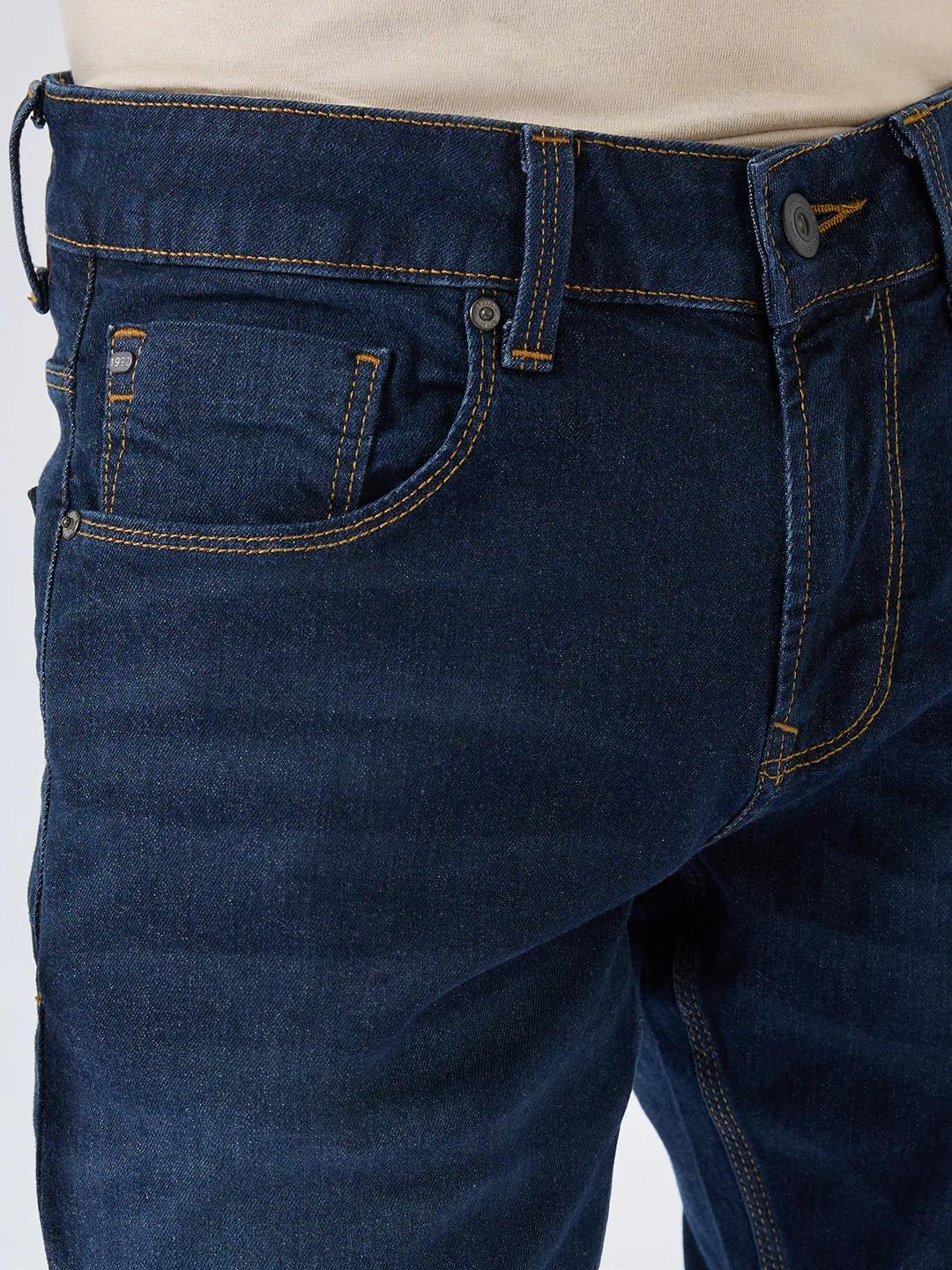 Men Nico Jeans Skinny Fit Dark Blue Low Rise - Image 6