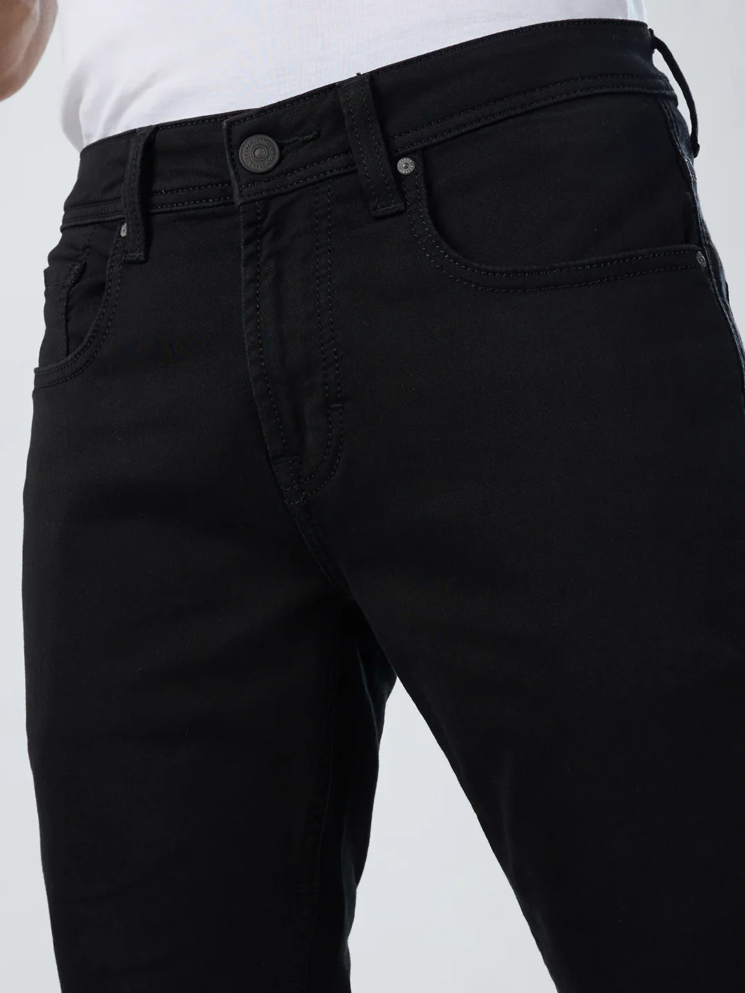 Men Nico Jeans Skinny Fit Black Low Rise - Image 6