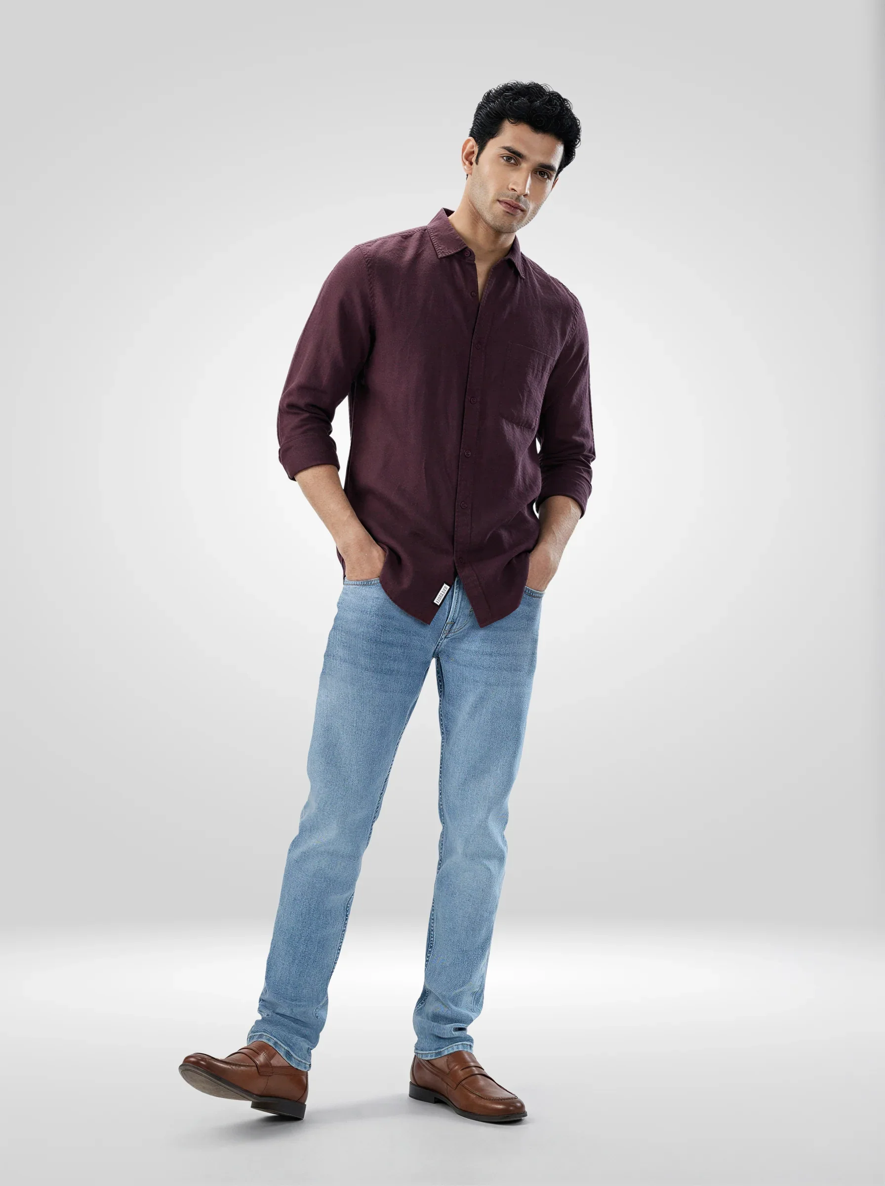 Men Nico Jeans Skinny Fit Light Blue Low Rise