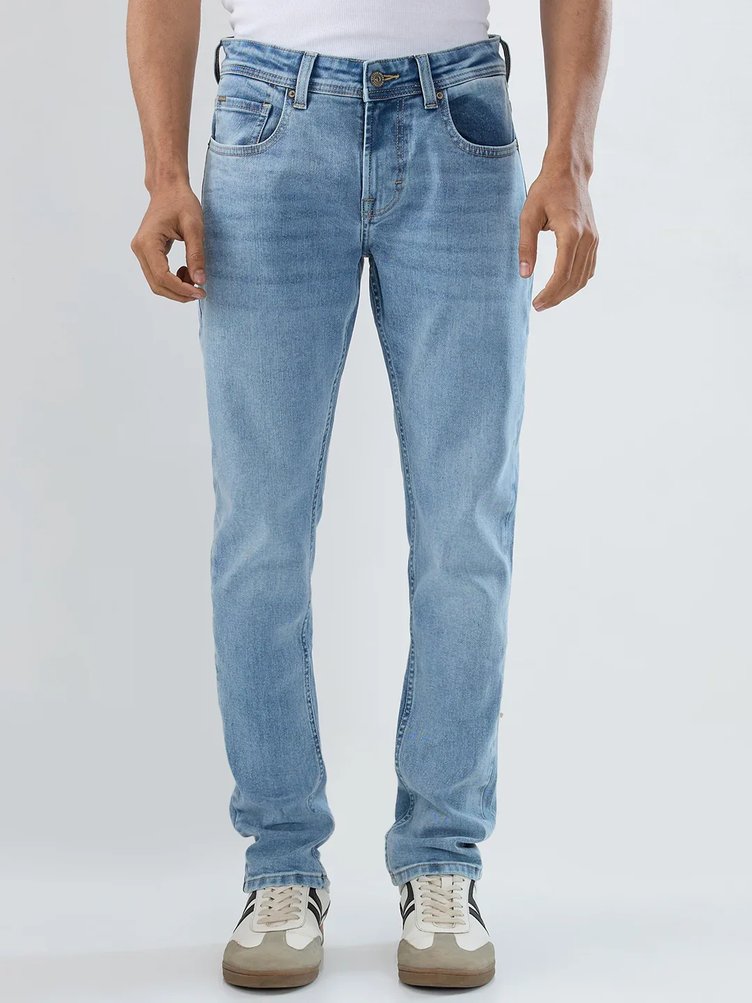 Men Nico Jeans Skinny Fit Light Blue Low Rise - Image 2