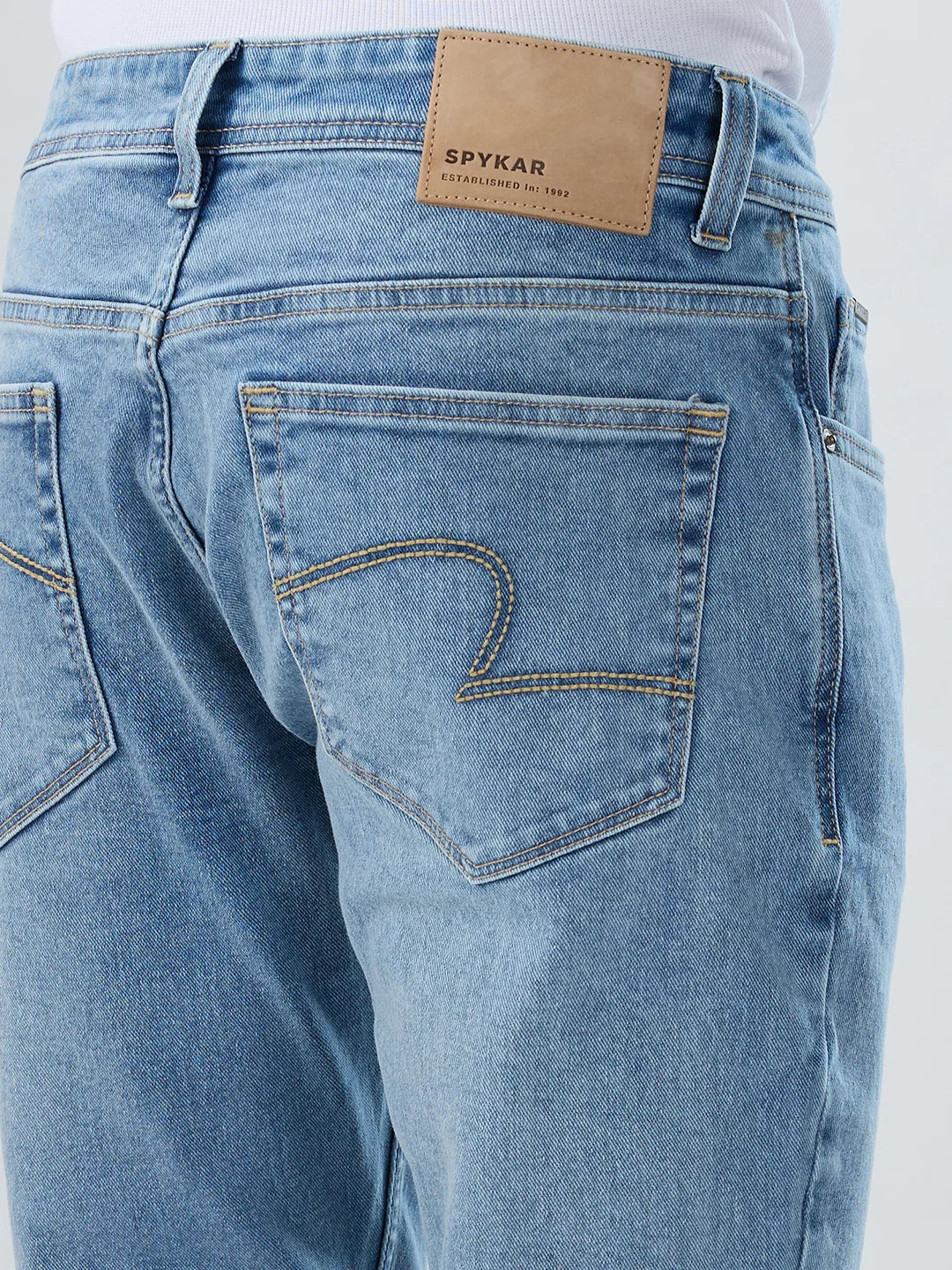 Men Nico Jeans Skinny Fit Light Blue Low Rise - Image 7