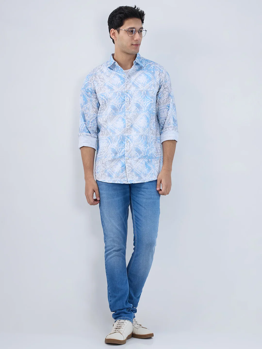 Men Nico Jeans Skinny Fit Mid Blue Low Rise - Image 8