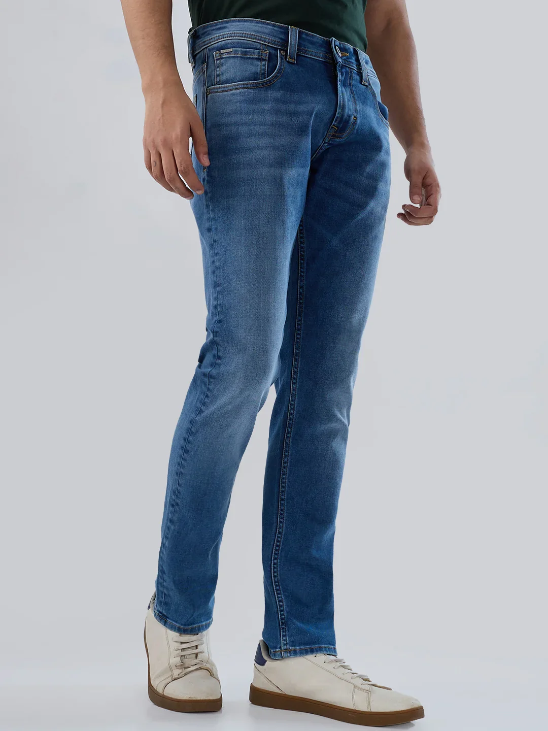 Men Nico Jeans Skinny Fit Mid Blue Low Rise - Image 3