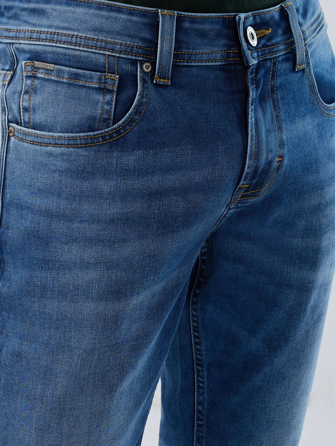 Men Nico Jeans Skinny Fit Mid Blue Low Rise - Image 4