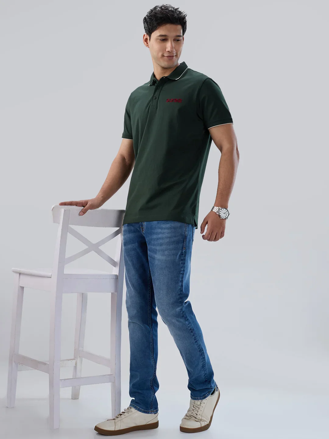 Men Nico Jeans Skinny Fit Mid Blue Low Rise - Image 7