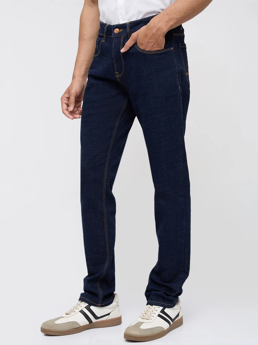 Men Nico Jeans Slim Fit Blue Low Rise - Image 4