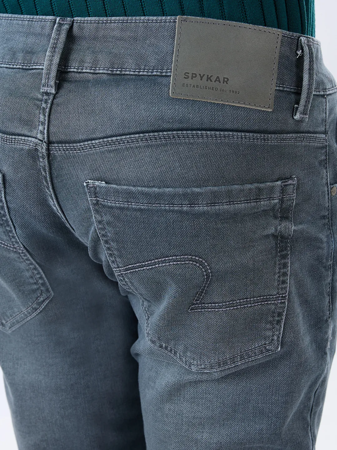 Men Nico Jeans Slim Fit Grey Low Rise - Image 7