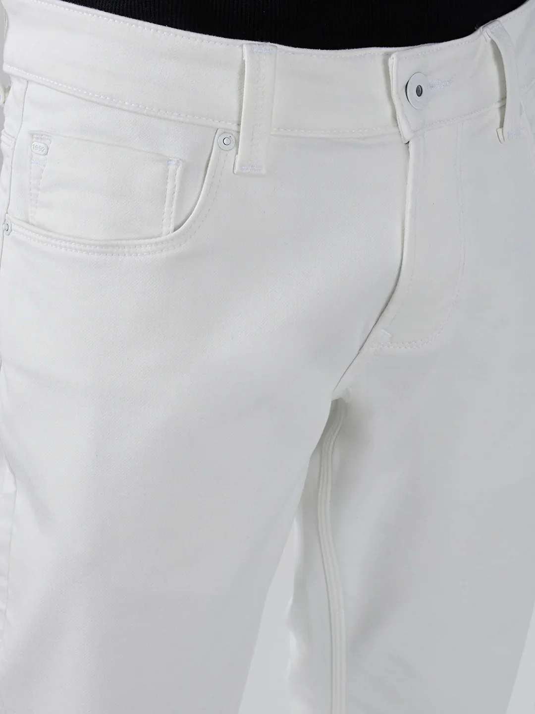 Men Nico Jeans Skinny Fit White Low Rise - Image 6