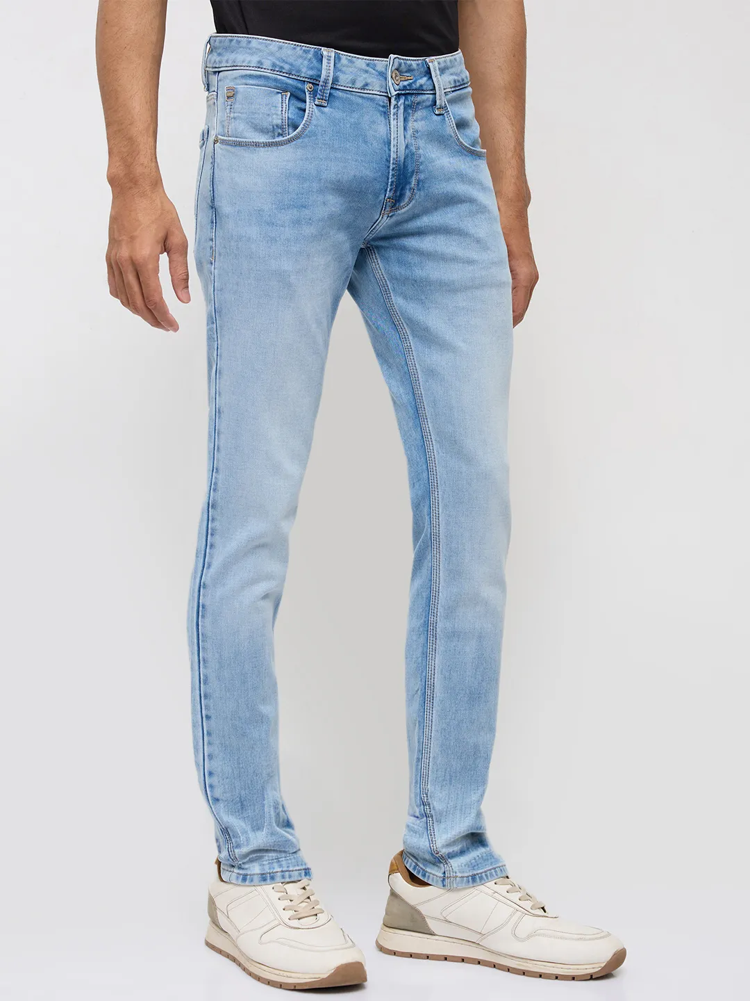Men Nico Jeans Slim Fit Light Blue Low Rise - Image 3