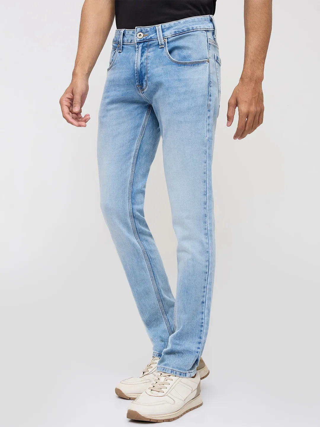 Men Nico Jeans Slim Fit Light Blue Low Rise - Image 4