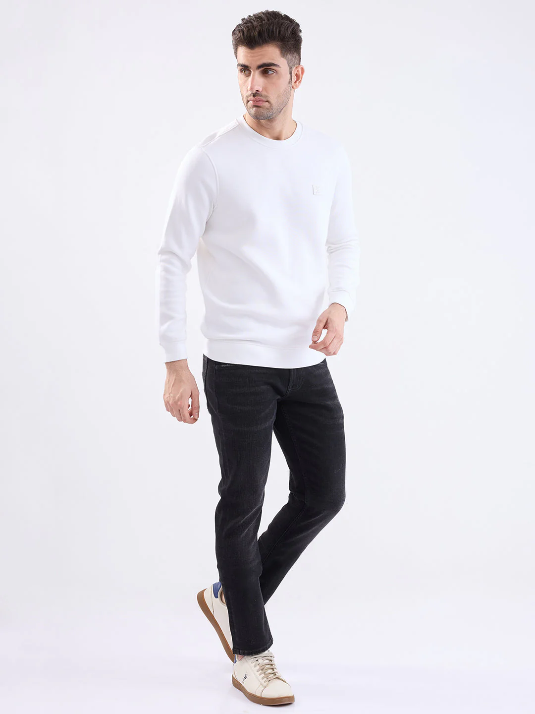 Men Jeans Slim Fit Black Low Rise - Image 5