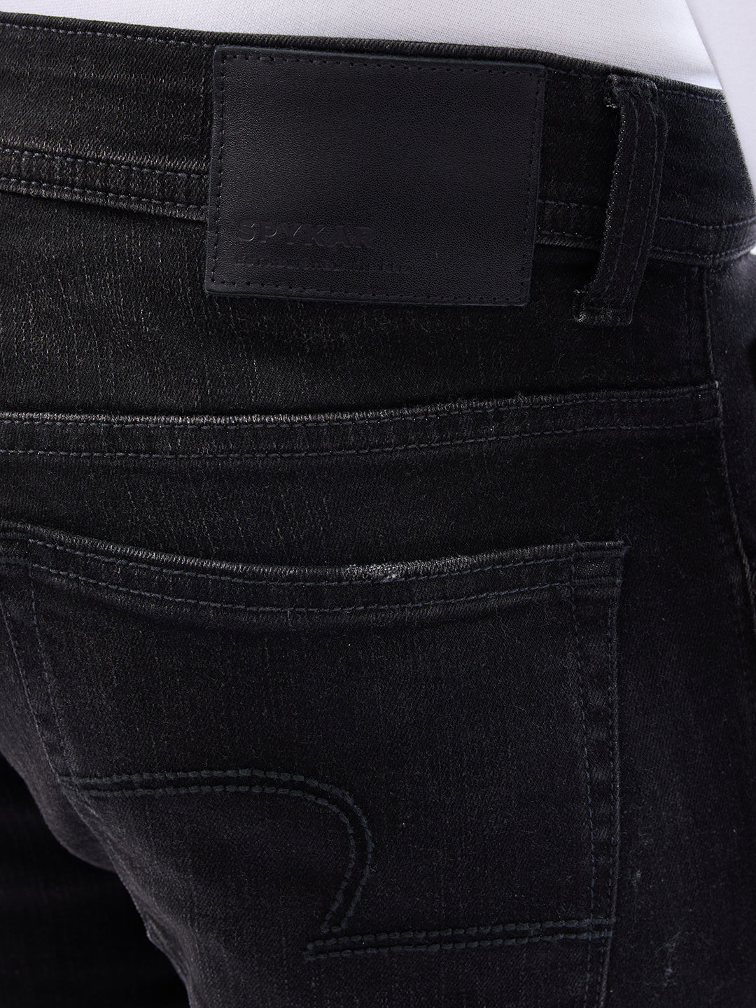 Men Jeans Slim Fit Black Low Rise - Image 8