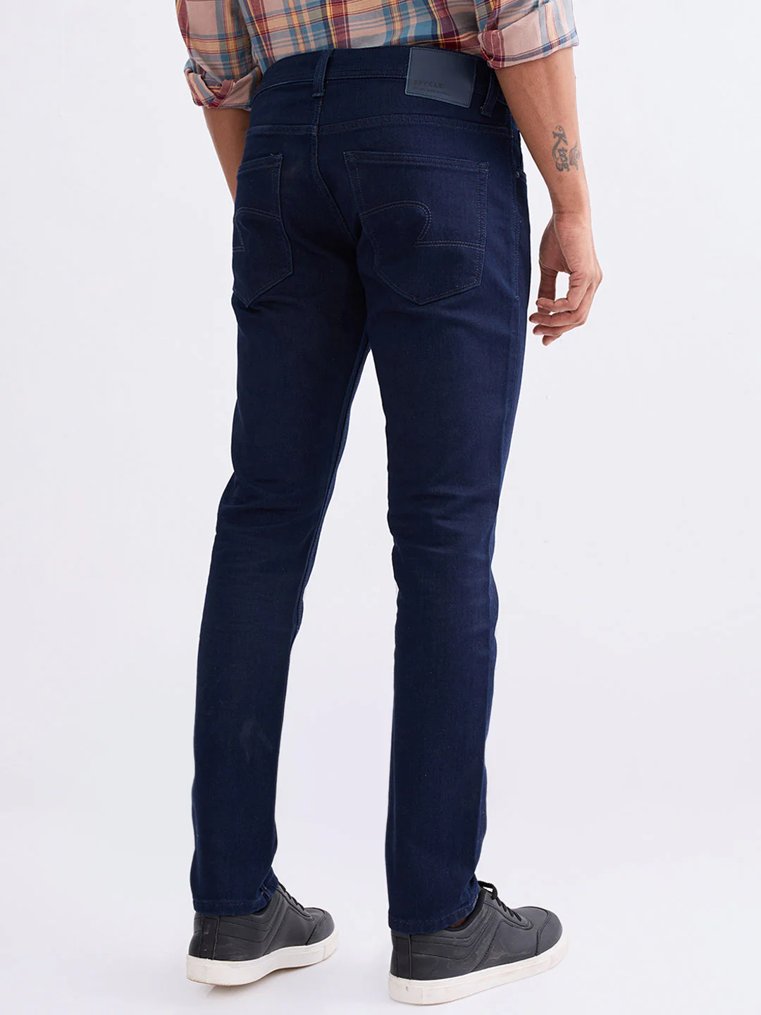 Men Jeans Slim Fit Blue Low Rise - Image 4