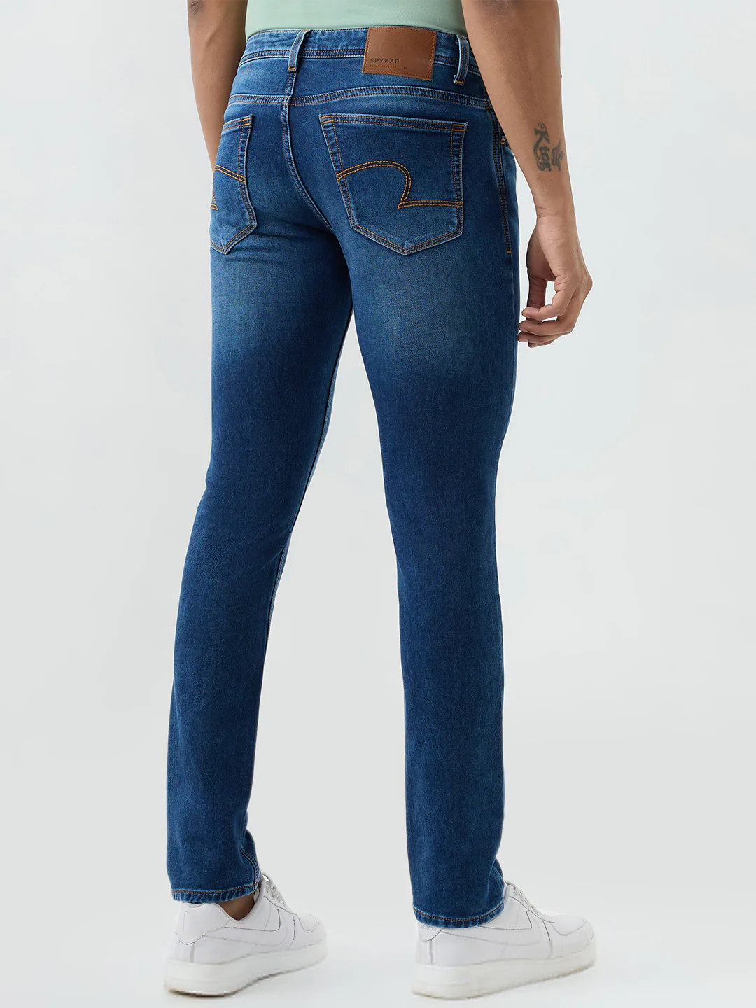 Men Kano Jeans Slim Fit Blue Low Rise - Image 4