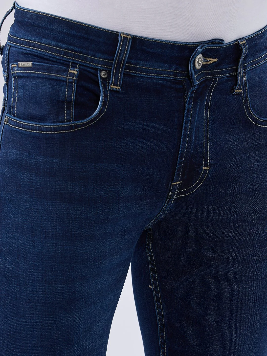 Men Kano Jeans Slim Fit Blue Low Rise - Image 6