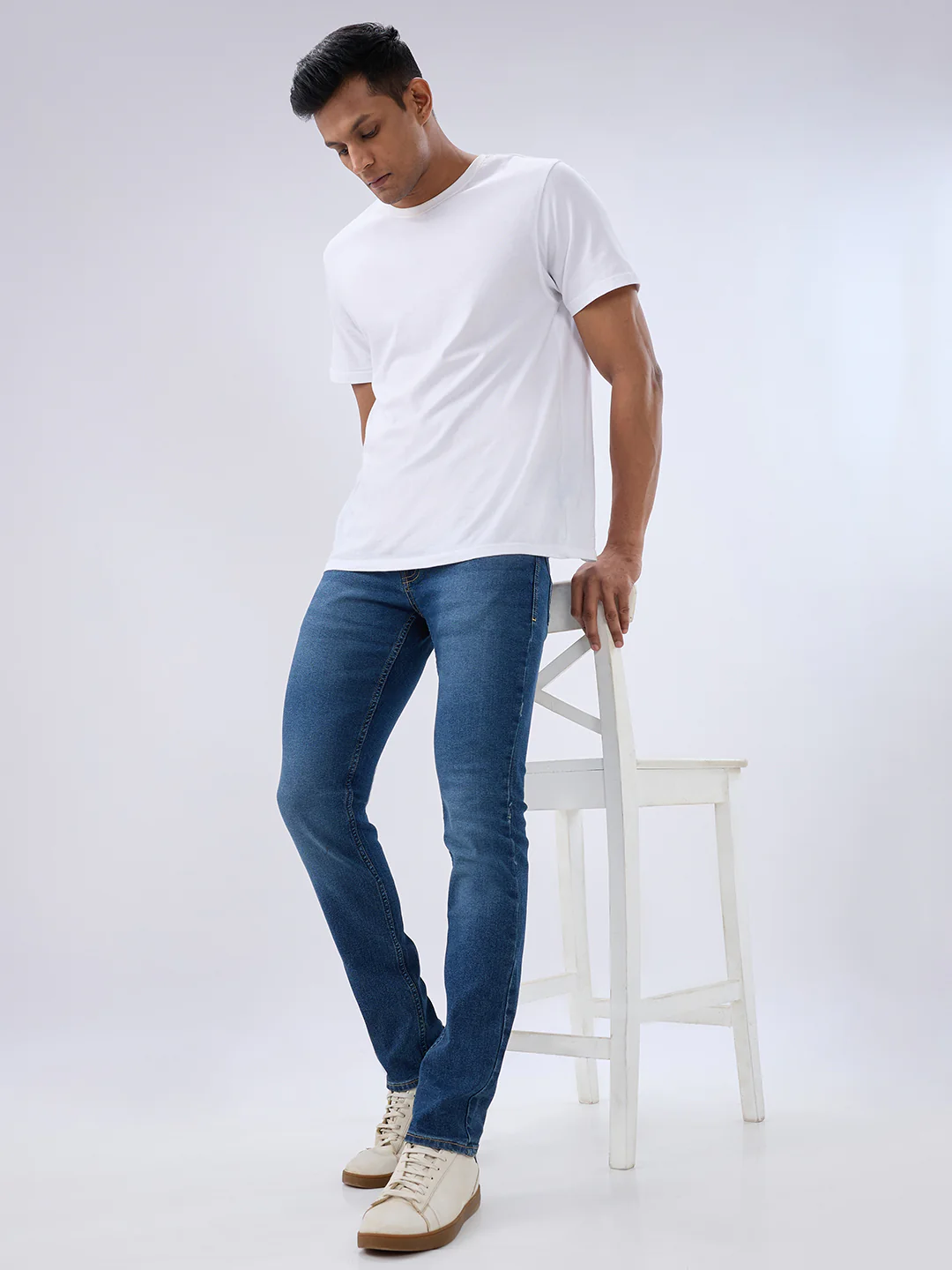 Men Kano Jeans Slim Fit Blue Low Rise - Image 7
