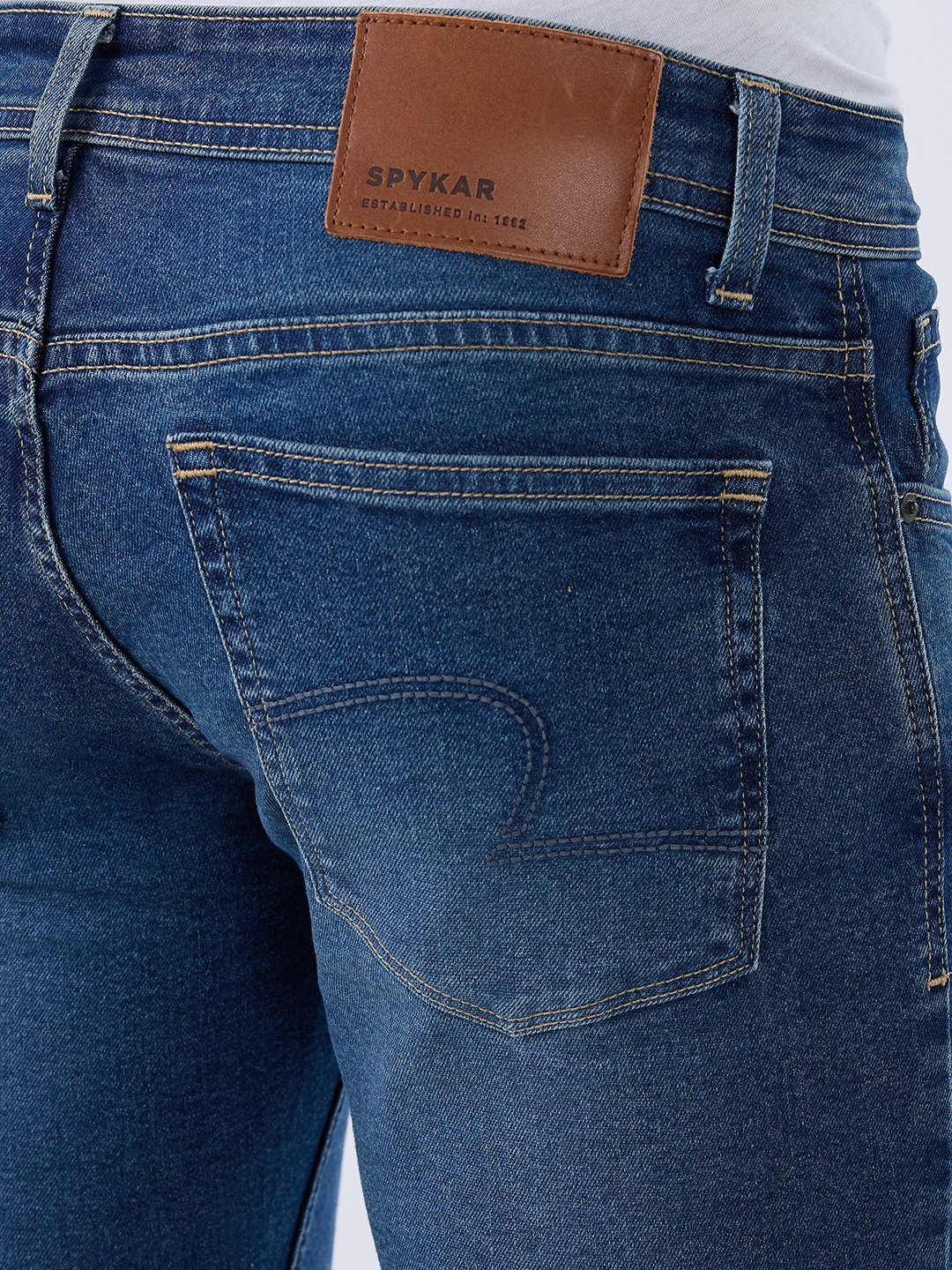 Men Kano Jeans Slim Fit Blue Low Rise - Image 8