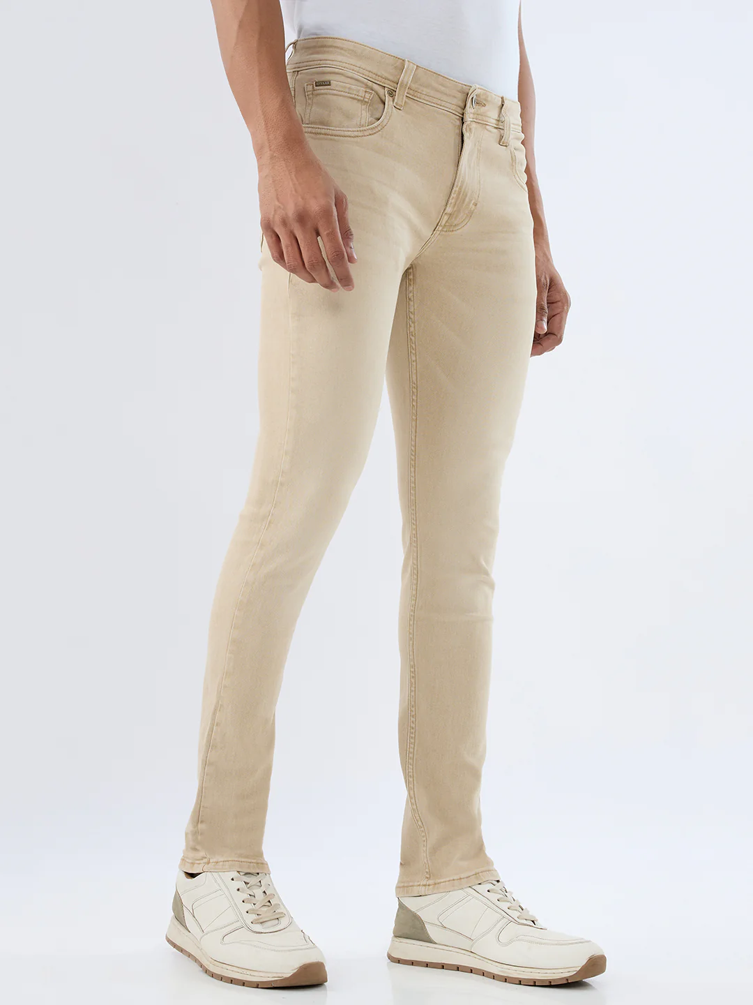 Men Kano Jeans Slim Fit Sand Low Rise - Image 2