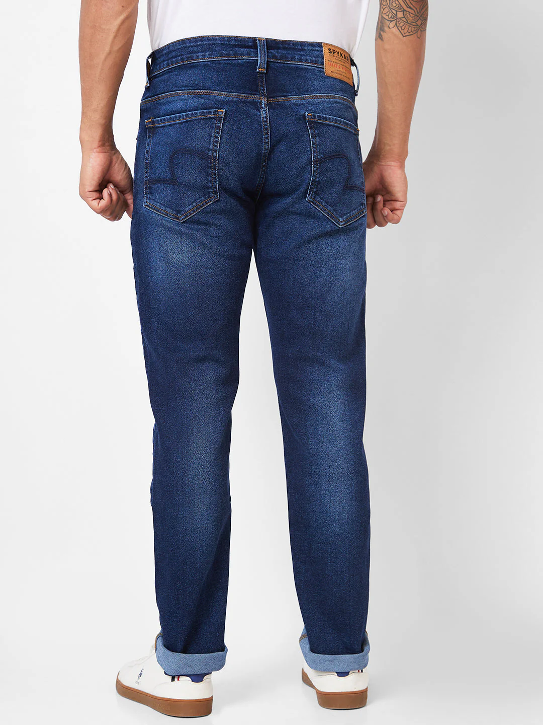 Men Kano Jeans Slim Fit Dark Blue Low Rise - Image 3