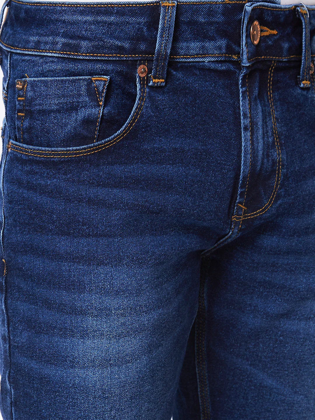 Men Kano Jeans Slim Fit Dark Blue Low Rise - Image 5