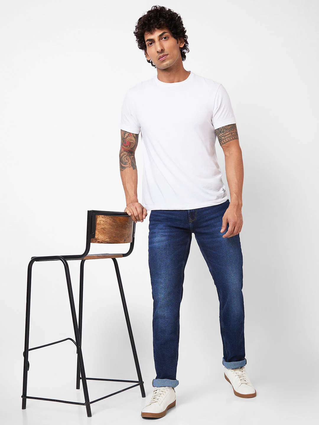 Men Kano Jeans Slim Fit Dark Blue Low Rise - Image 6