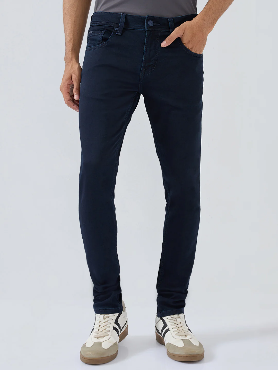 Men Diego Jeans Super Slim Fit Blue Low Rise - Image 2