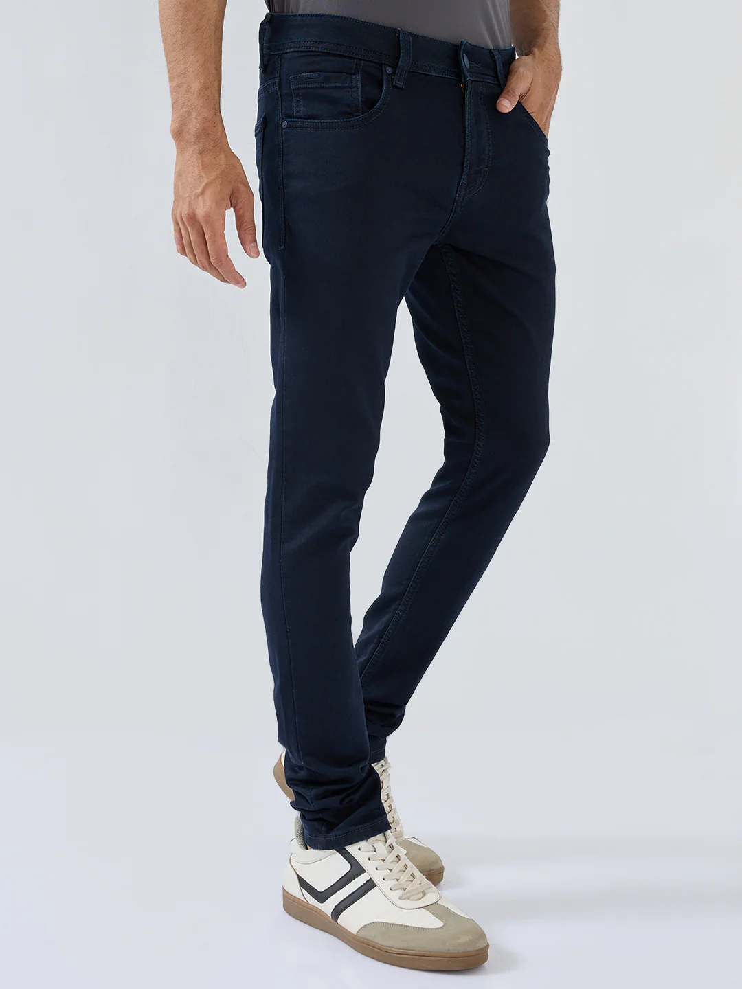 Men Diego Jeans Super Slim Fit Blue Low Rise - Image 3