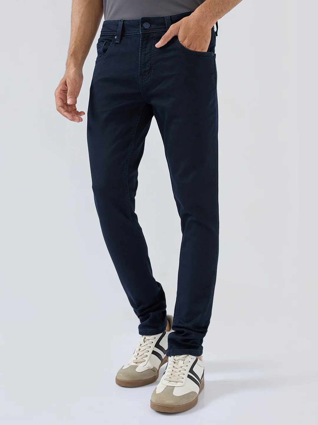 Men Diego Jeans Super Slim Fit Blue Low Rise - Image 4