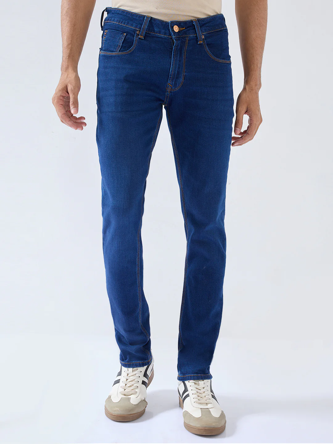 Men Diego Jeans Super Slim Fit Dark Blue Low Rise - Image 2